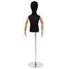 vidaXL Reguleeritav 120-157 cm Mannekeen Alusega Unisex PP Must