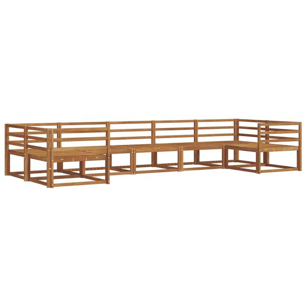 vidaXL V&auml;li diivanikomplekt 7 pcs Neutraalne Tugev akatsiapuu