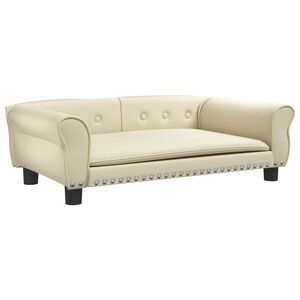 vidaXL koeradiivan, kreemjas, 95 x 55 x 30 cm, kunstnahk