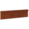 vidaXL &Uuml;kssarviku aed 100 x 3,5 x 25 cm Ilmastikukindel teras Rooste