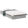 vidaXL Voodiraam ladustamisega Betoonhall 80 x 200 cm Tehispuit