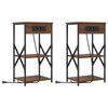 vidaXL &Ouml;&ouml;lambi kapp 2 tk Pruun tamme 41 x 31 x 76 cm Tehispuit