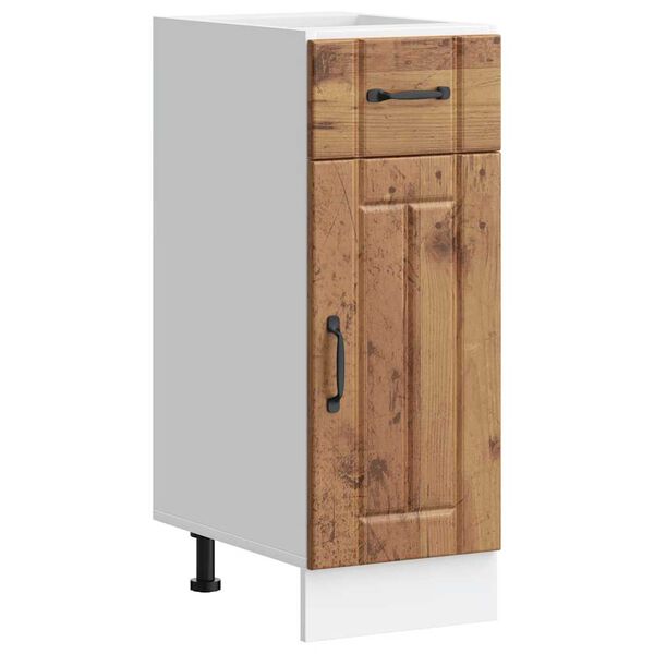 vidaXL köögi aluskapp Lucca, vana puit, tehispuit