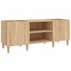 vidaXL plaadikapp Sonoma tamm 121 x 38 x 48 cm t&ouml;&ouml;deldud puit