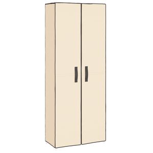 vidaXL kingakapp, kreemjas, 60 x 30 x 166 cm, kangas