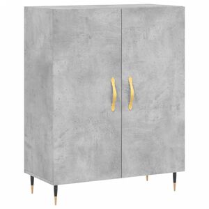vidaXL puhvetkapp, betoonhall, 69,5 x 34 x 90 cm, tehispuit