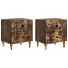 vidaXL &Ouml;&ouml;lambi kapp 2 pcs Suitsutatud tamm 43 x 34,5 x 48 cm Tehispuit
