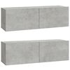 vidaXL telerikapid 2 tk, betoonhall, 100 x 30 x 30 cm, tehispuit