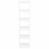 vidaXL raamaturiiul/ruumijagaja, valge, 40x30x166 cm