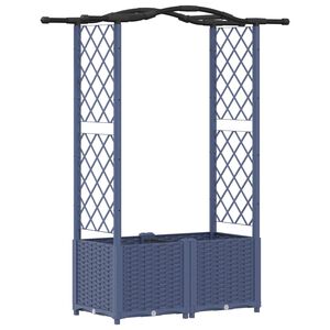 vidaXL T&otilde;stetud Padi Kase ja Katusega Hall 125 x 40 x 138 cm PP