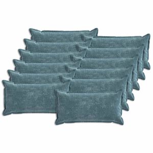 vidaXL Diivanipadi 12 pcs HOUTEN Sinine 40 x 80 cm &Scaron;en&uuml;&uuml;lfabric