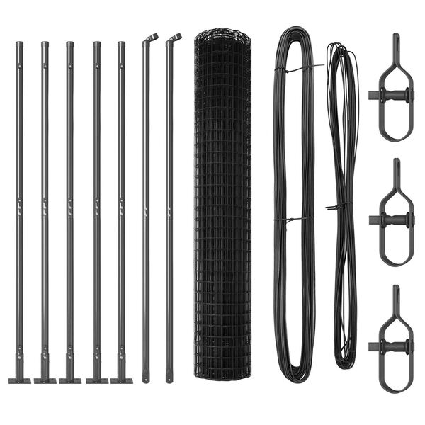 vidaXL Aed koos postidega Hall 1.6 x 10 m Teras