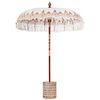 vidaXL Balineesia vihmavari koos alusega cream 185 x 185 x 260 cm