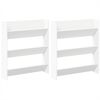 vidaXL seina kingakapp 2 tk, valge, 80 x 18 x 90 cm, puitlaastplaat