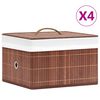 vidaXL bambusest hoiukastid, 4 tk, pruun