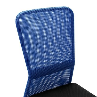 vidaXL kontoritool must ja sinine, 44 x 52 x 100 cm, võrkkangas