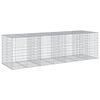 vidaXL kaanega gabioonkorv, 350 x 100 x 100 cm, tsingitud raud