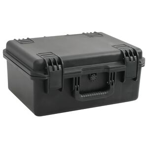 vidaXL kaasaskantav transpordikohver, must, 49x38x23 cm, PP