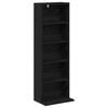 vidaXL CD kapp Must tamm 33 x 23,5 x 97,5 cm Tehispuit