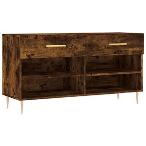 vidaXL jalatsipink, suitsutatud tamm, 102 x 35 x 55 cm, tehispuit