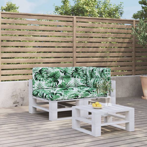 vidaXL euroalustest istmepadjad 3 tk, lehemustriga, kangas