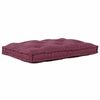 vidaXL Pallet diivanipatjade padi Bordeaux 120 x 80 x 12 cm kangas