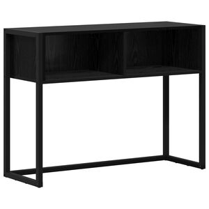 vidaXL Otsalaud Must tamm 100 x 36 x 75 cm Tehispuit