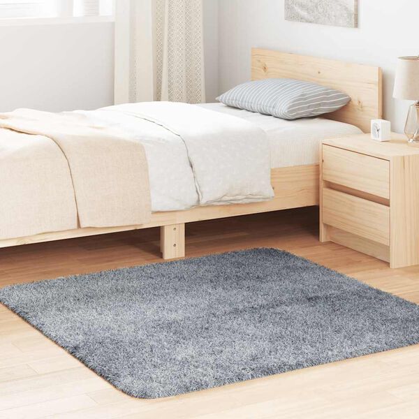 vidaXL kõrge narmaga Shaggy vaip, NAVARRA, helehall, 120x120 cm