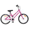 vidaXL Laste Bike 18 Tolli 5-7 aastastele Roosa valge