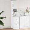 vidaXL köögikapp, valge, 35 x 50 x 180 cm, tehispuit