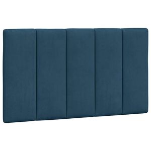 vidaXL voodipeatsi padi Hanko, sinine, 80 cm, samet