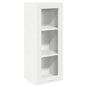 vidaXL Seinakapp ladustamisega uksega Valge 40 x 31 x 100 cm Tehispuit