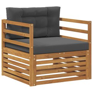 vidaXL V&auml;li diivanikomplekt Tugev akaatsiapuit ja pol&uuml;ester Neutraalne