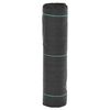 vidaXL umbrohumatt, must, 0,5x10 m, PP