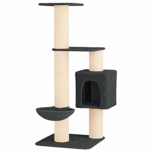 vidaXL Kassipuu kraapimispostidega Tumehall 137 cm