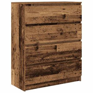vidaXL puhvetkapp, vana puit, 80x35x99 cm, tehispuit