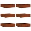vidaXL Murupiire 6 tk 50 x 50 x 13 cm Rooste