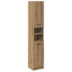 vidaXL vannitoakapp Artisan tamm 32x34x188,5 cm insenerpuit