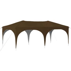vidaXL &Uuml;hepuuline peotelk 575 x 288 x 245 cm Pruunikashall