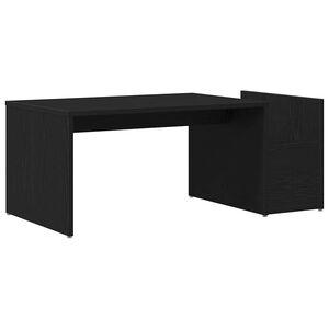 vidaXL Kohvilaud Must tamm 90 x 45 x 35 cm Tehispuit