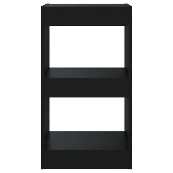 vidaXL raamaturiiul/ruumijagaja, must, 40x30x72 cm