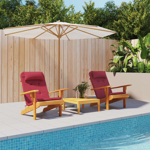 vidaXL Adirondack toolipadjad 2 tk, veinipunane, oxford kangas