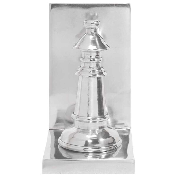 vidaXL Raamatutoed 2 pcs H&otilde;bedane 11 x 12 x 19,5 cm Alumiinium