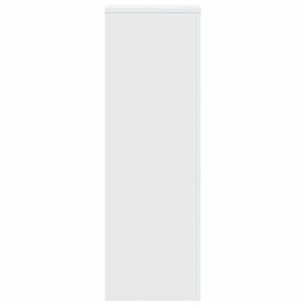 vidaXL taimealused 2 tk, valge, 33x33x100 cm, tehispuit