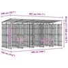 vidaXL koeraaedik katusega, teras, 9,22 m&sup2;