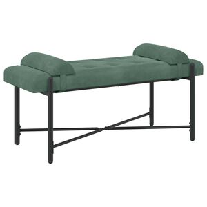 vidaXL N&ouml;&ouml;bitatud pink patjadega Mere Roheline 110 x 40 x 46 cm Samet