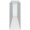 vidaXL kaarekujulised gabioonkorvid 25 tk, 400x50x120/140 cm, raud