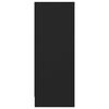 vidaXL kingakapp, must, 31,5 x 35 x 90 cm, tehispuit