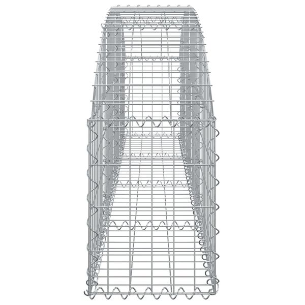 vidaXL kaarekujuline gabioonkorv, 200x30x40/60 cm, tsingitud raud