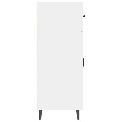 vidaXL puhvetkapp, valge, 69,5 x 34 x 90 cm, tehispuit